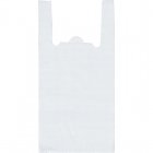 Пакет-майка Знак Качества ПНД белый 15 мкм, 28+13x57 см, 100 шт./уп.
