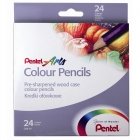 Карандаши цветные Pentel Colour pencils, 24 цвета.
