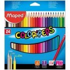Карандаши цветные Maped, 24 цвета.