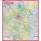 Настенная карта Центральный Федеральный Округ 1:800 000 без рамки