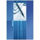  Блокнот Проф-Пресс Офисная Классика А4 80 листов синий в клетку на сшивке