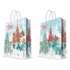  Пакет подарочный ламинированный новогодний Кремль