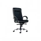 Кресло для руководителя Orion Steel черное (кожа/металл)