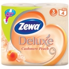 Бумага туалетная Zewa Deluxe 3-слойная, персиковая, 4 рулона.